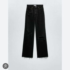 Zara Black Wide Leg Jeans